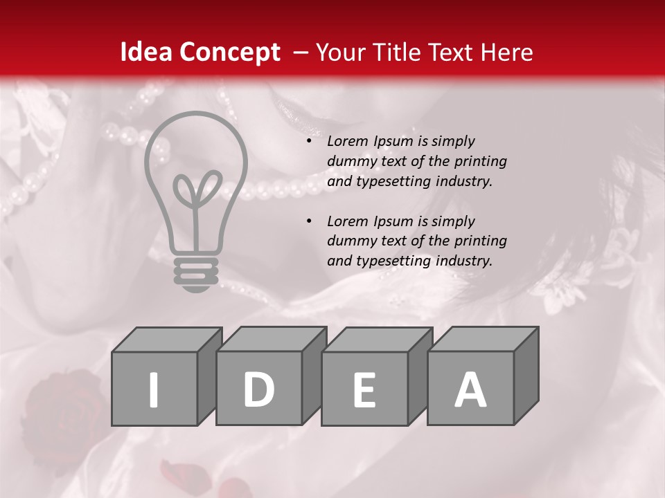 Dress Caucasian  PowerPoint Template