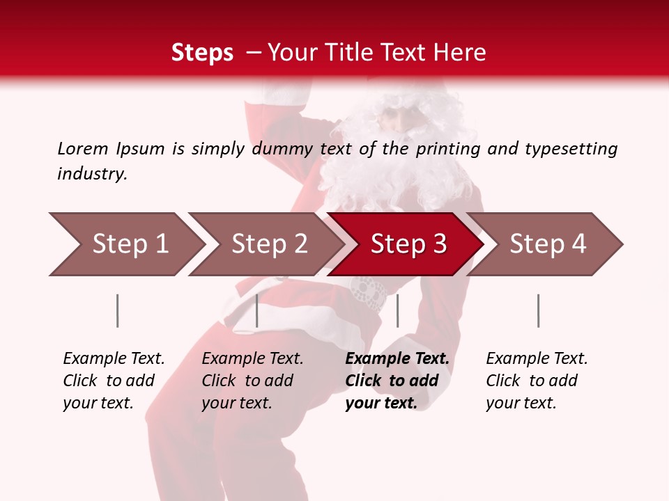 Celebration Claus Costume PowerPoint Template