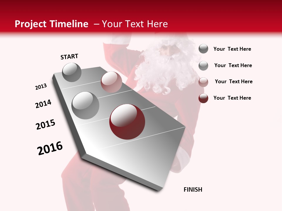Celebration Claus Costume PowerPoint Template