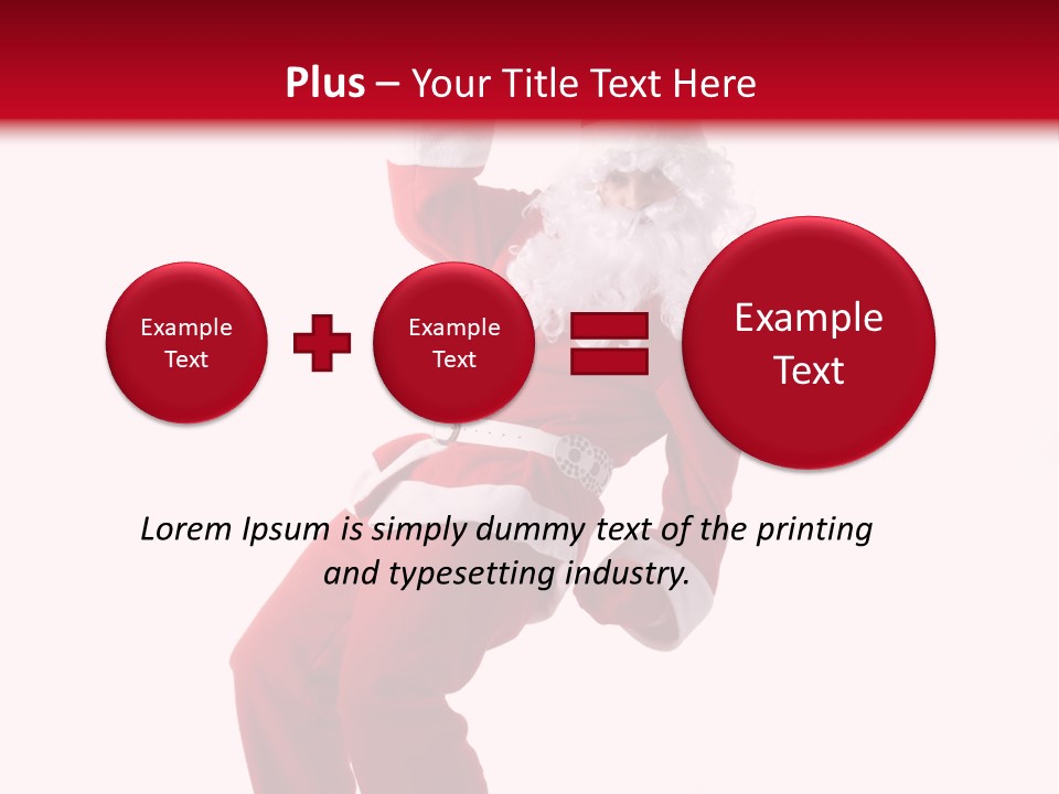 Celebration Claus Costume PowerPoint Template