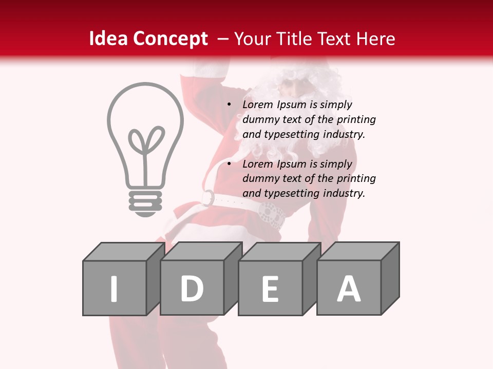 Celebration Claus Costume PowerPoint Template