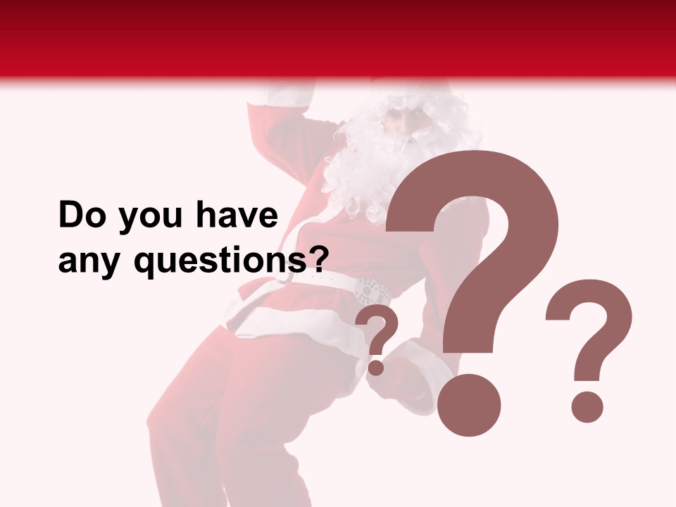 Celebration Claus Costume PowerPoint Template