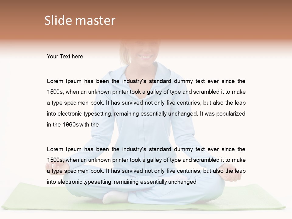 Beautiful Relaxation Feminine PowerPoint Template