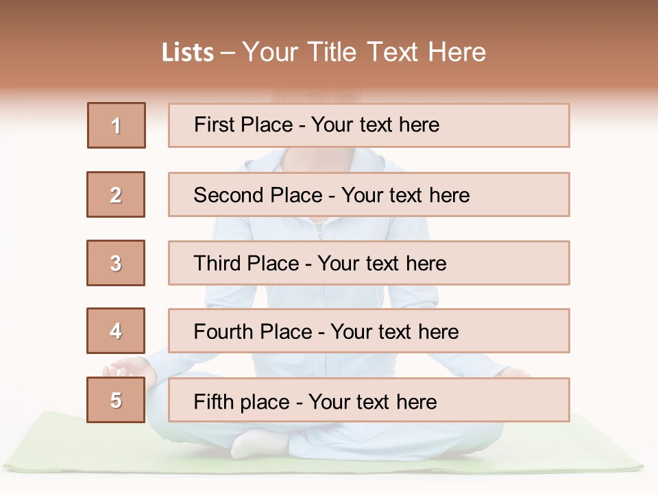 Beautiful Relaxation Feminine PowerPoint Template