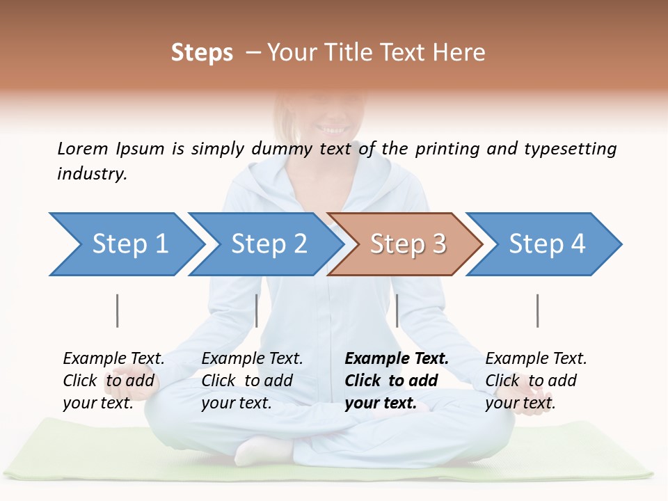 Beautiful Relaxation Feminine PowerPoint Template