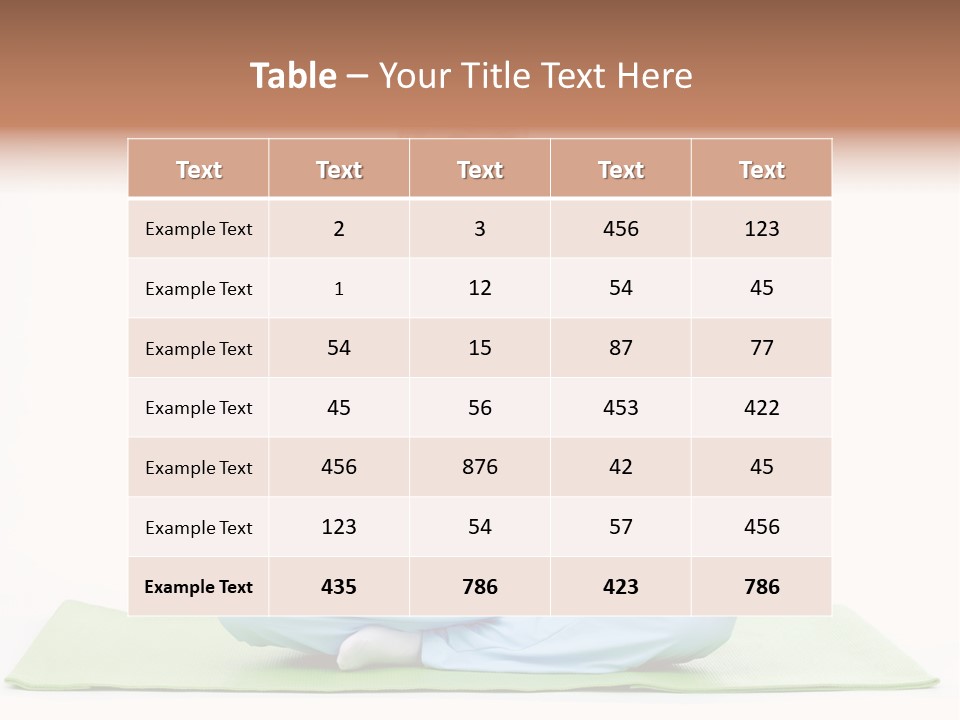 Beautiful Relaxation Feminine PowerPoint Template