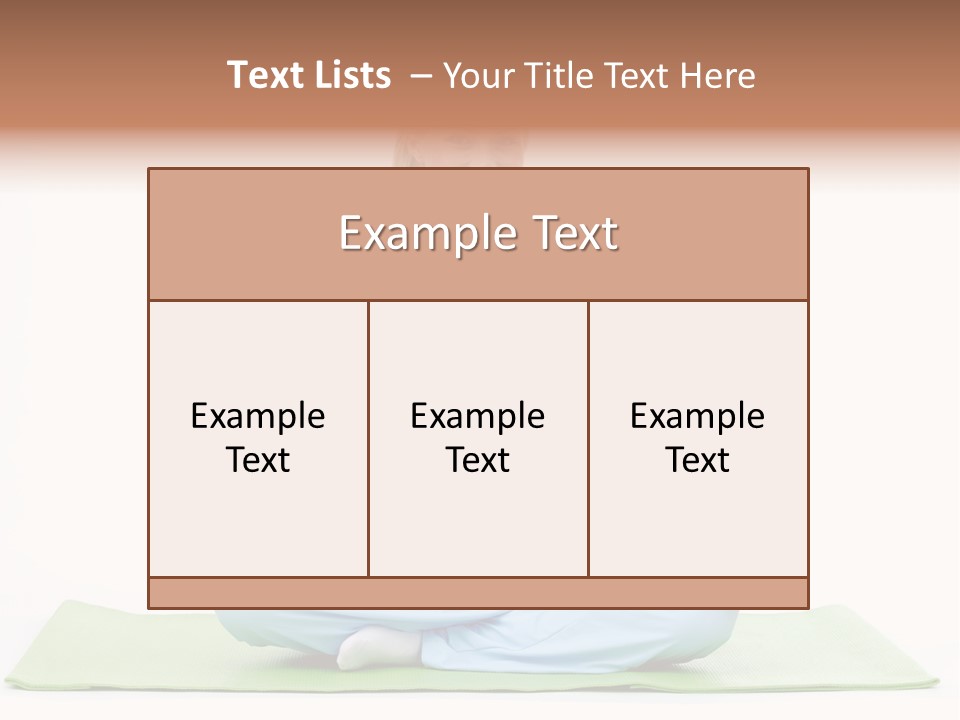 Beautiful Relaxation Feminine PowerPoint Template