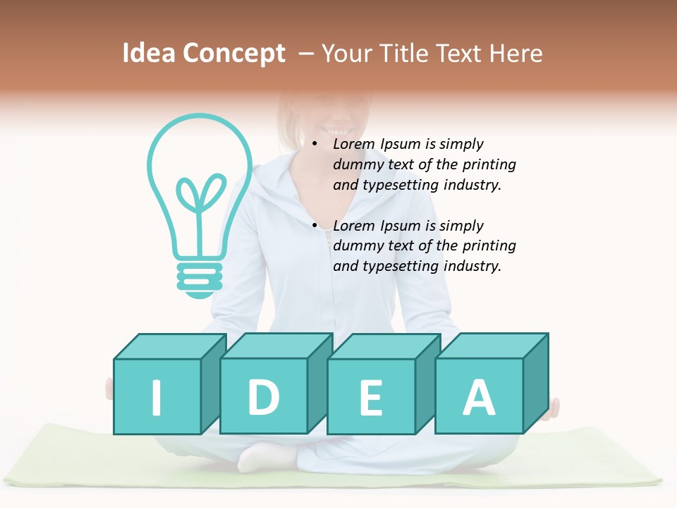 Beautiful Relaxation Feminine PowerPoint Template