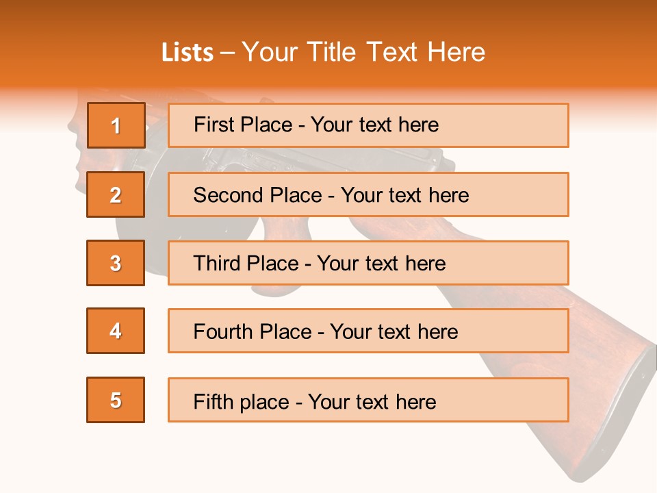 Machine Mafia Rifle PowerPoint Template