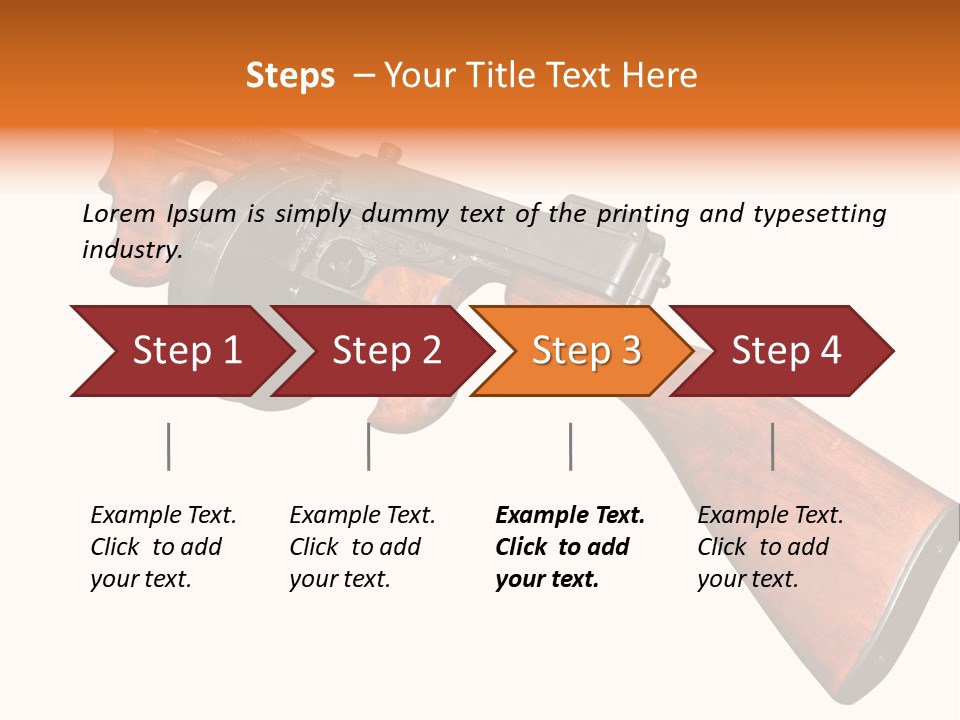 Machine Mafia Rifle PowerPoint Template
