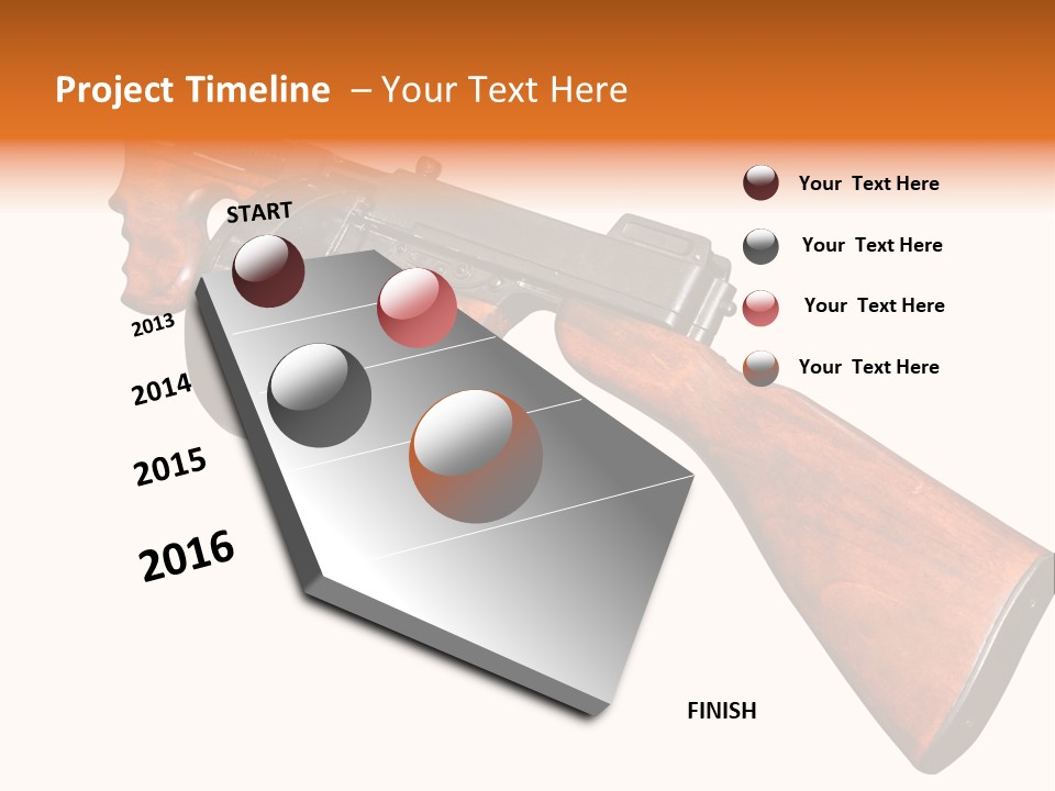 Machine Mafia Rifle PowerPoint Template