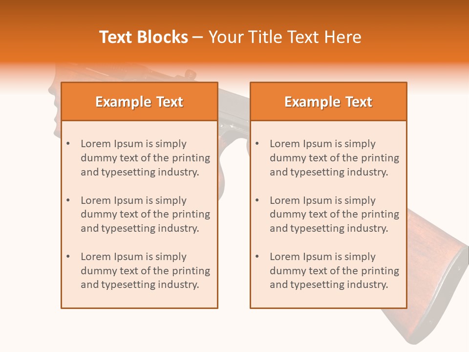 Machine Mafia Rifle PowerPoint Template