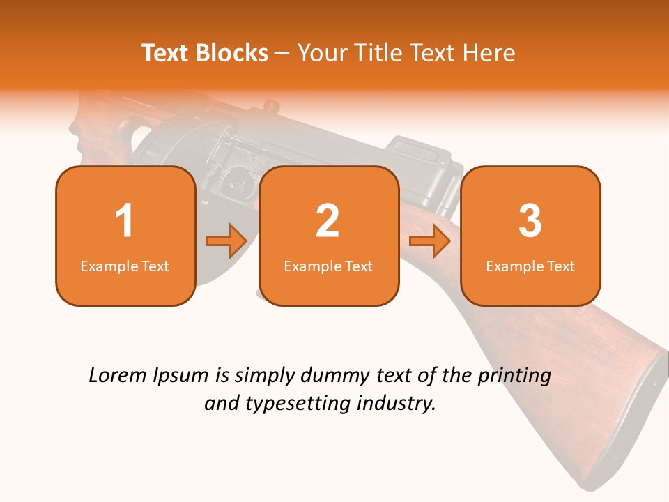 Machine Mafia Rifle PowerPoint Template