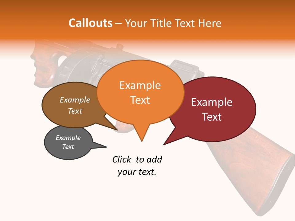 Machine Mafia Rifle PowerPoint Template
