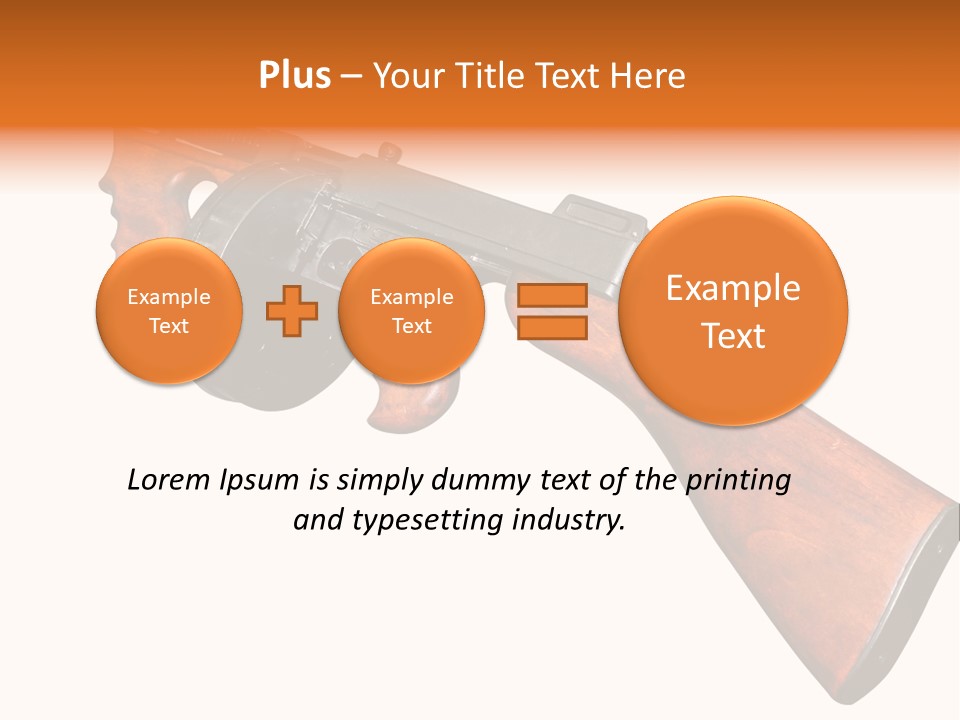 Machine Mafia Rifle PowerPoint Template