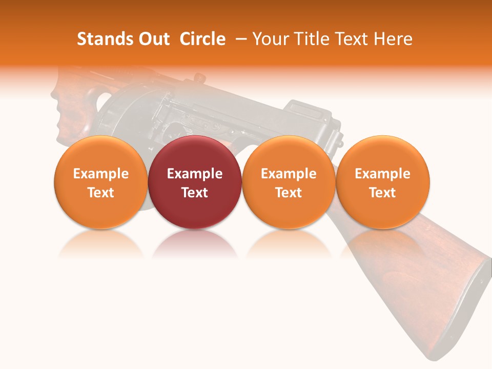 Machine Mafia Rifle PowerPoint Template