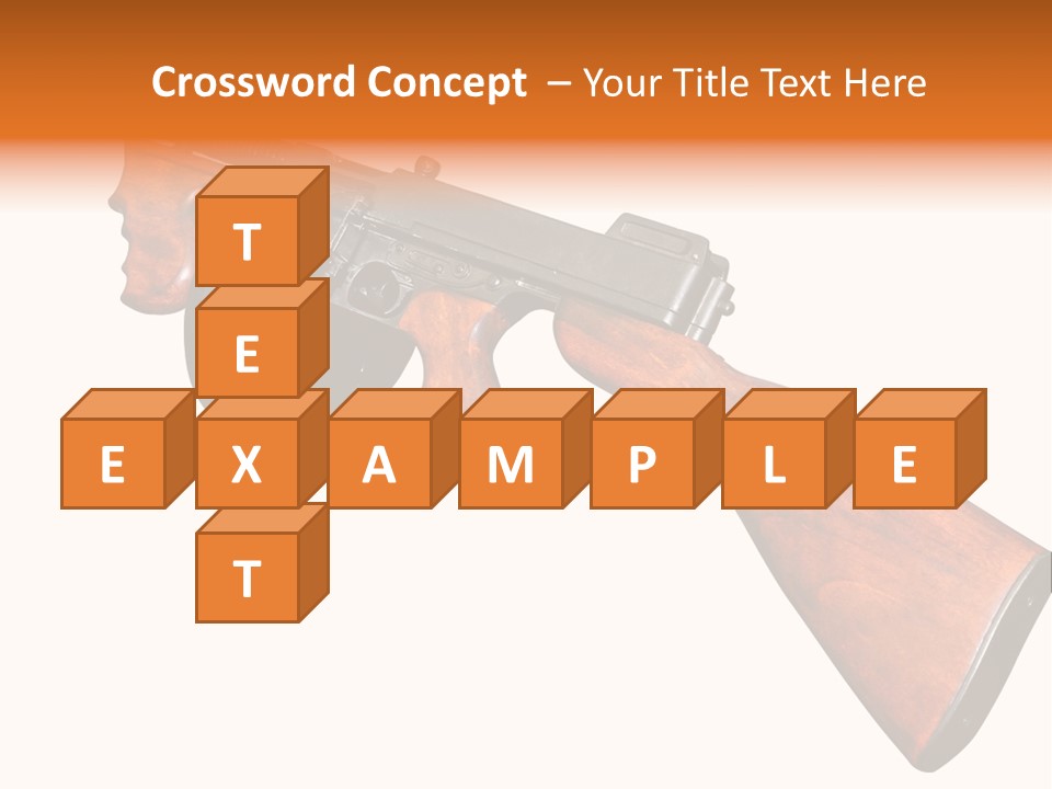 Machine Mafia Rifle PowerPoint Template