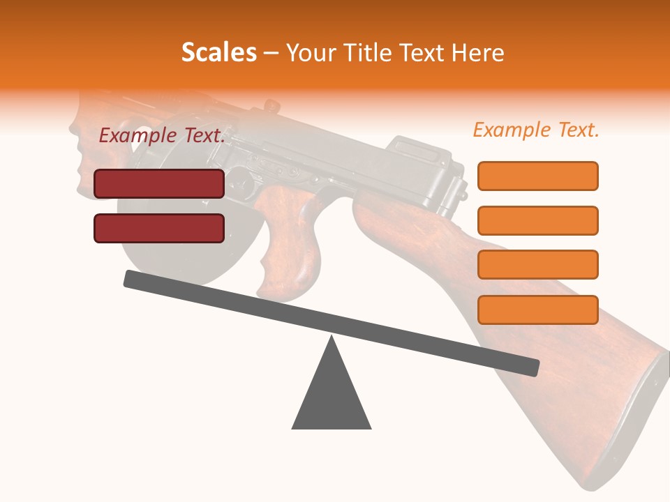 Machine Mafia Rifle PowerPoint Template