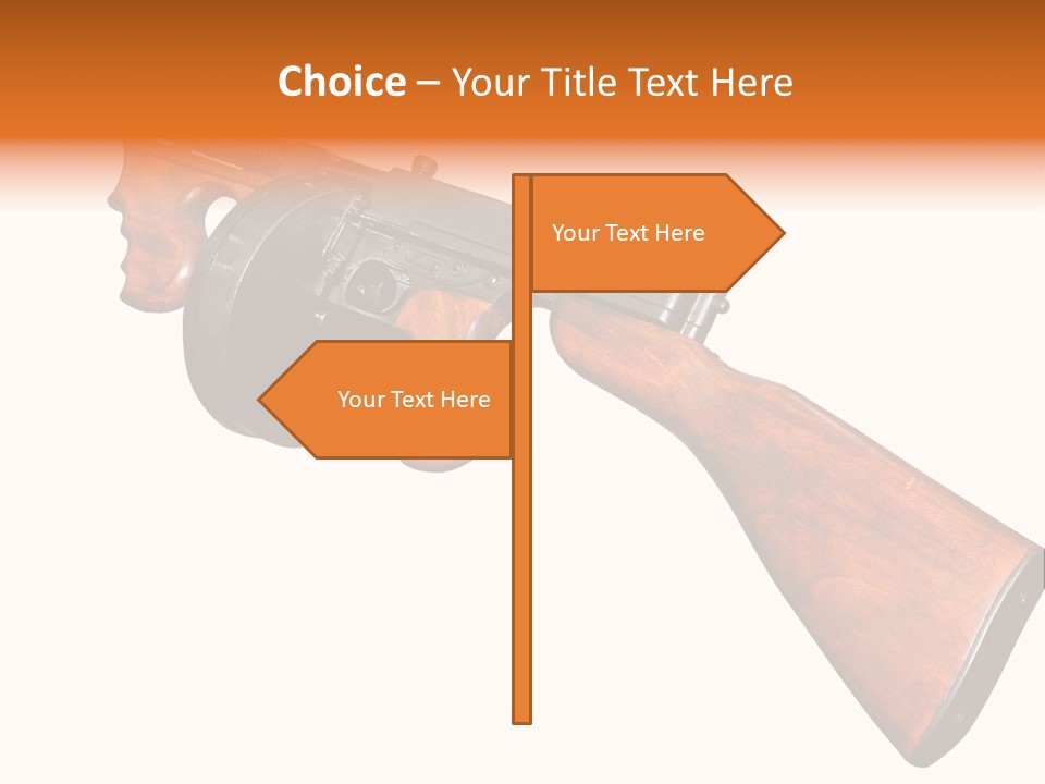 Machine Mafia Rifle PowerPoint Template