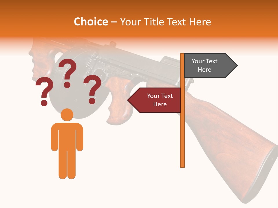 Machine Mafia Rifle PowerPoint Template