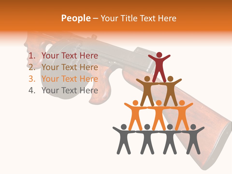 Machine Mafia Rifle PowerPoint Template