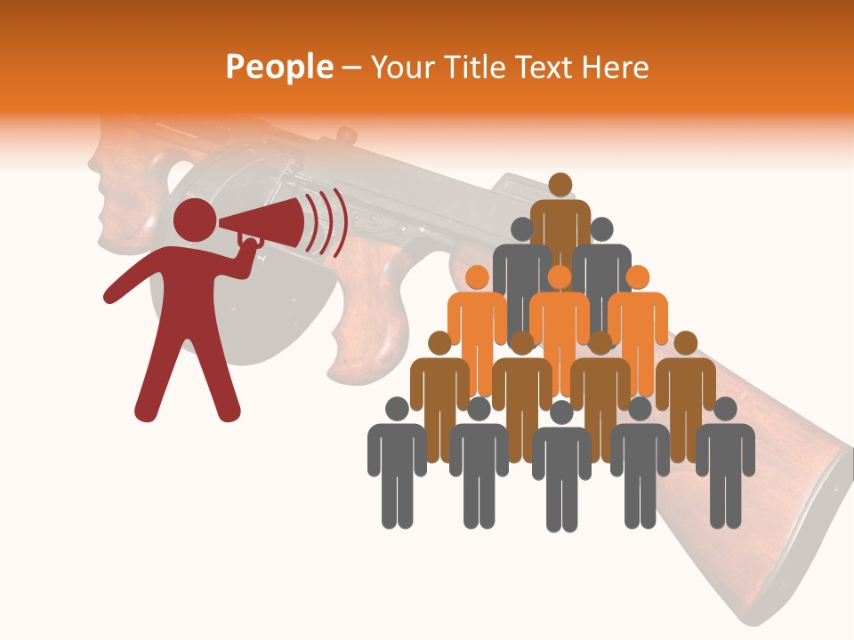 Machine Mafia Rifle PowerPoint Template