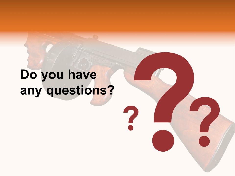 Machine Mafia Rifle PowerPoint Template