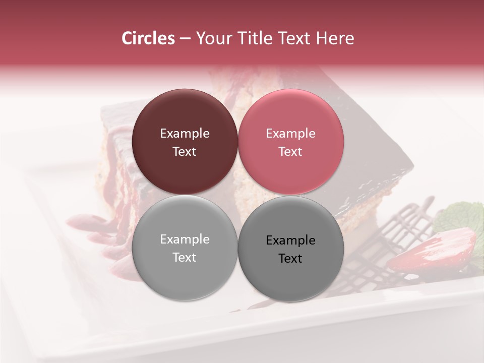 Closeup Pastry Food PowerPoint Template