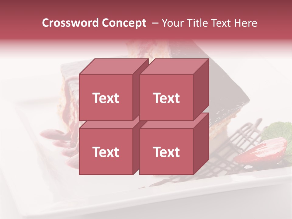 Closeup Pastry Food PowerPoint Template