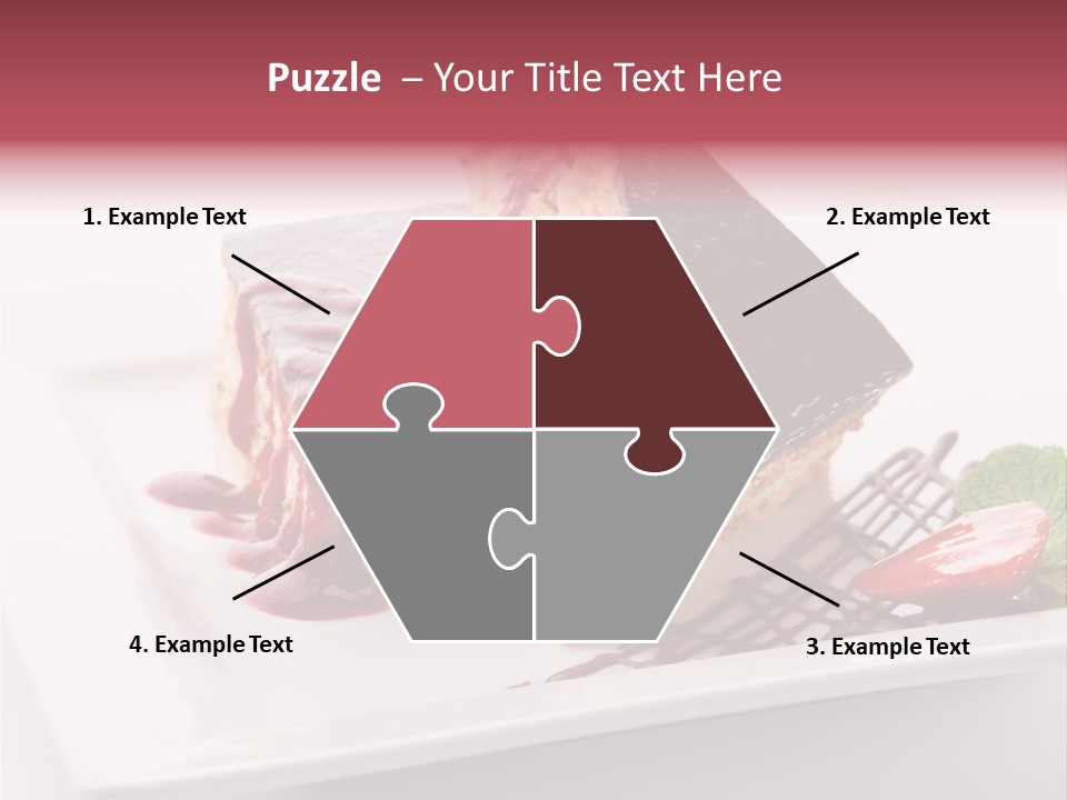 Closeup Pastry Food PowerPoint Template