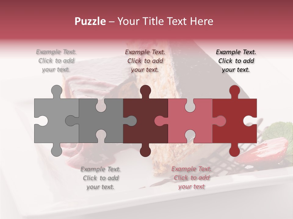 Closeup Pastry Food PowerPoint Template