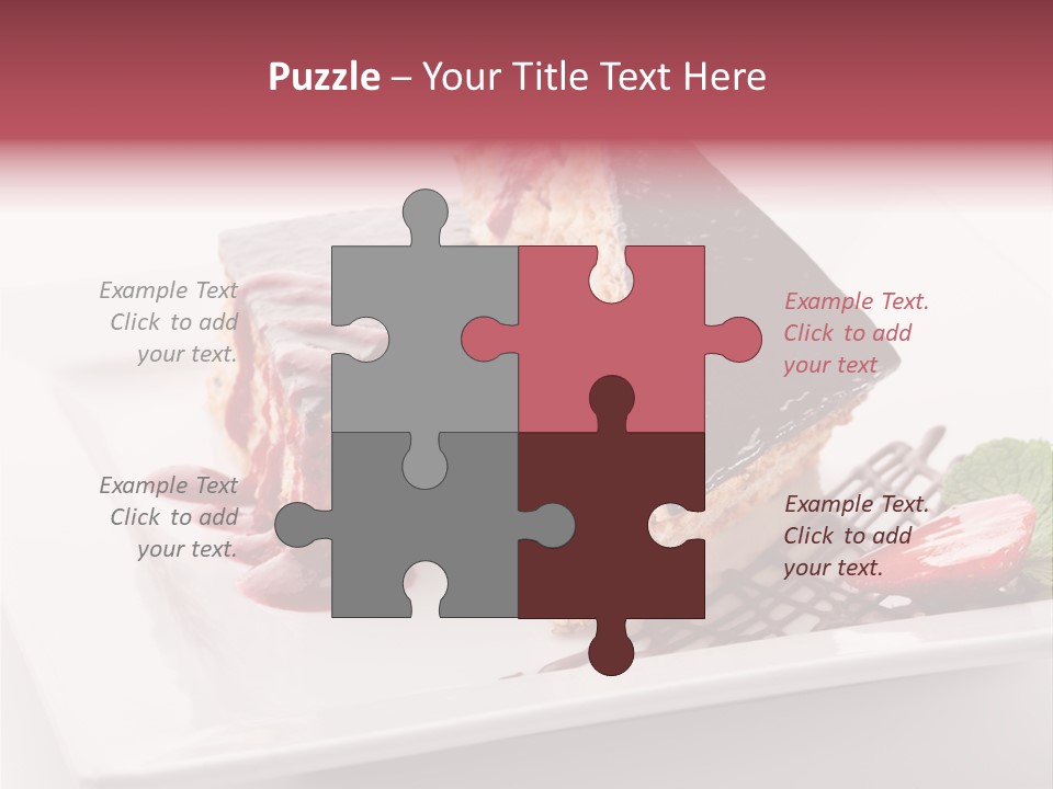 Closeup Pastry Food PowerPoint Template