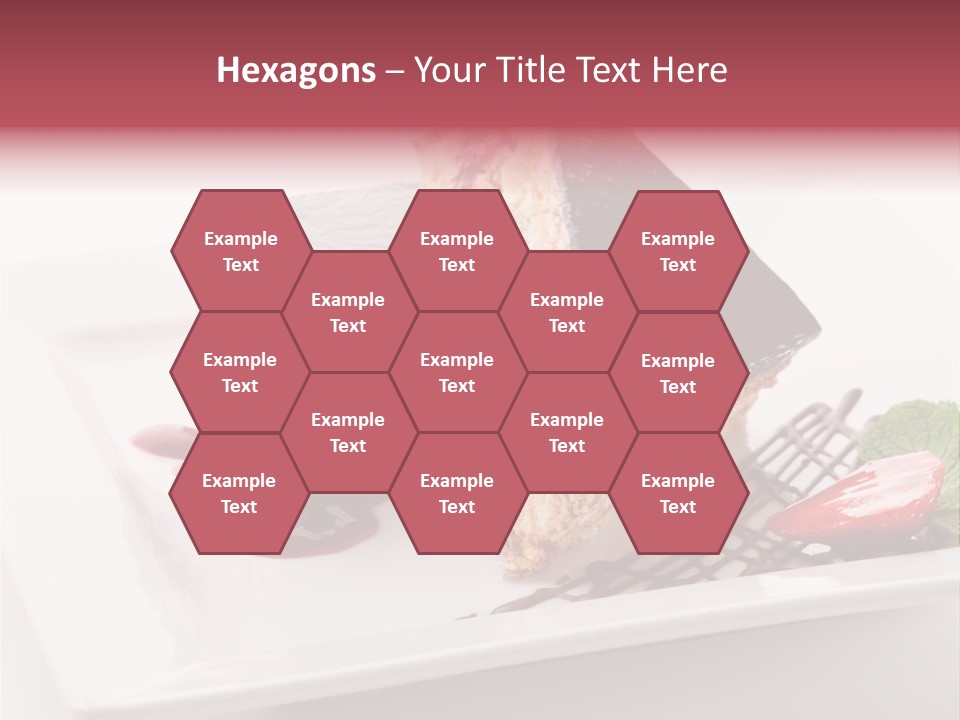 Closeup Pastry Food PowerPoint Template