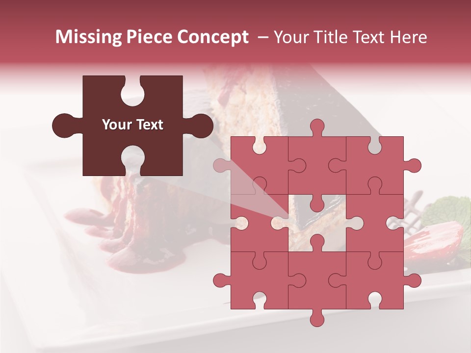 Closeup Pastry Food PowerPoint Template