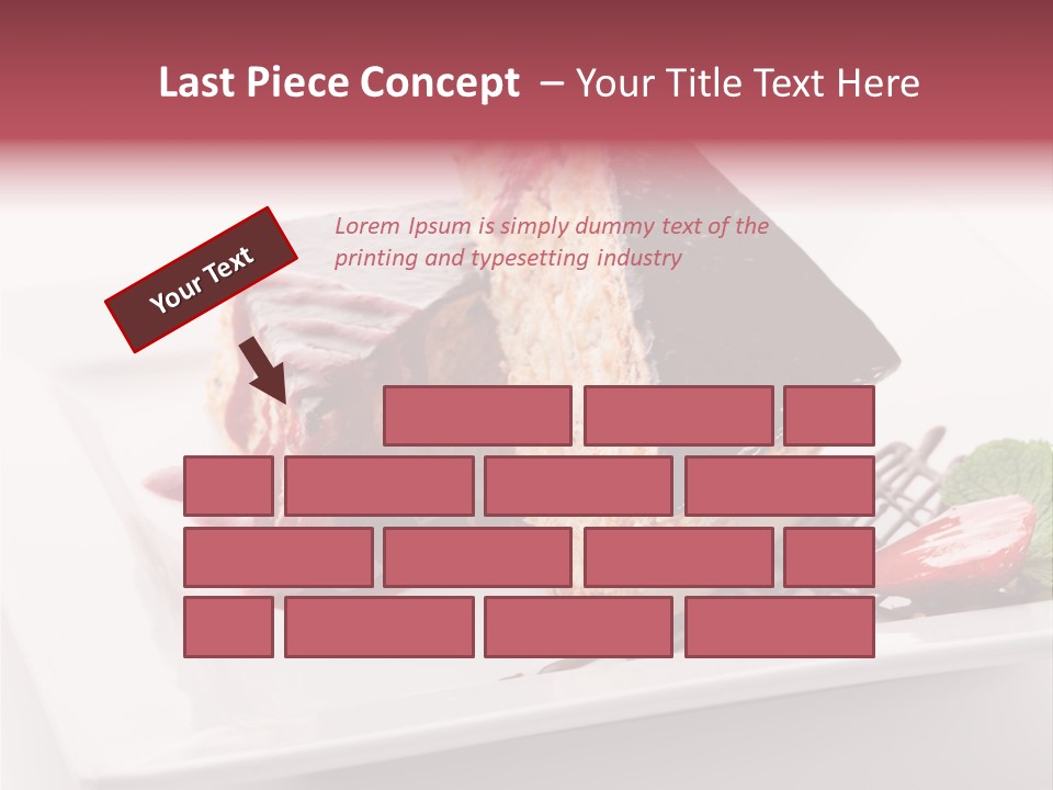 Closeup Pastry Food PowerPoint Template