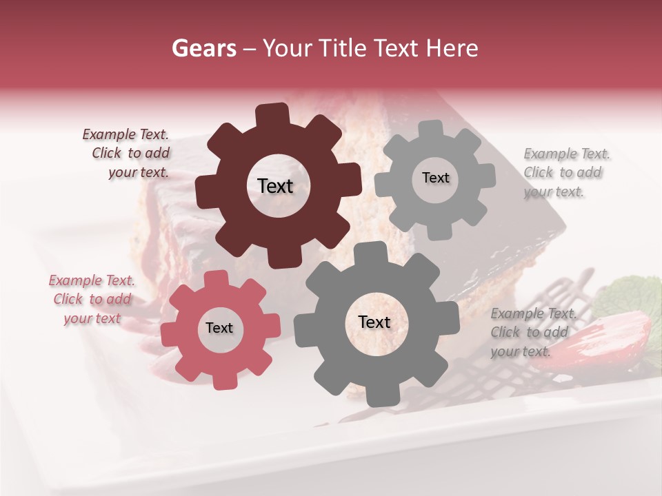 Closeup Pastry Food PowerPoint Template