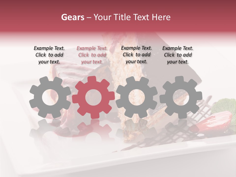 Closeup Pastry Food PowerPoint Template