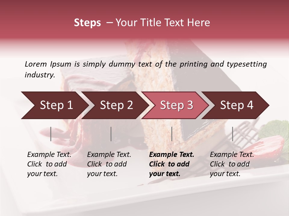 Closeup Pastry Food PowerPoint Template