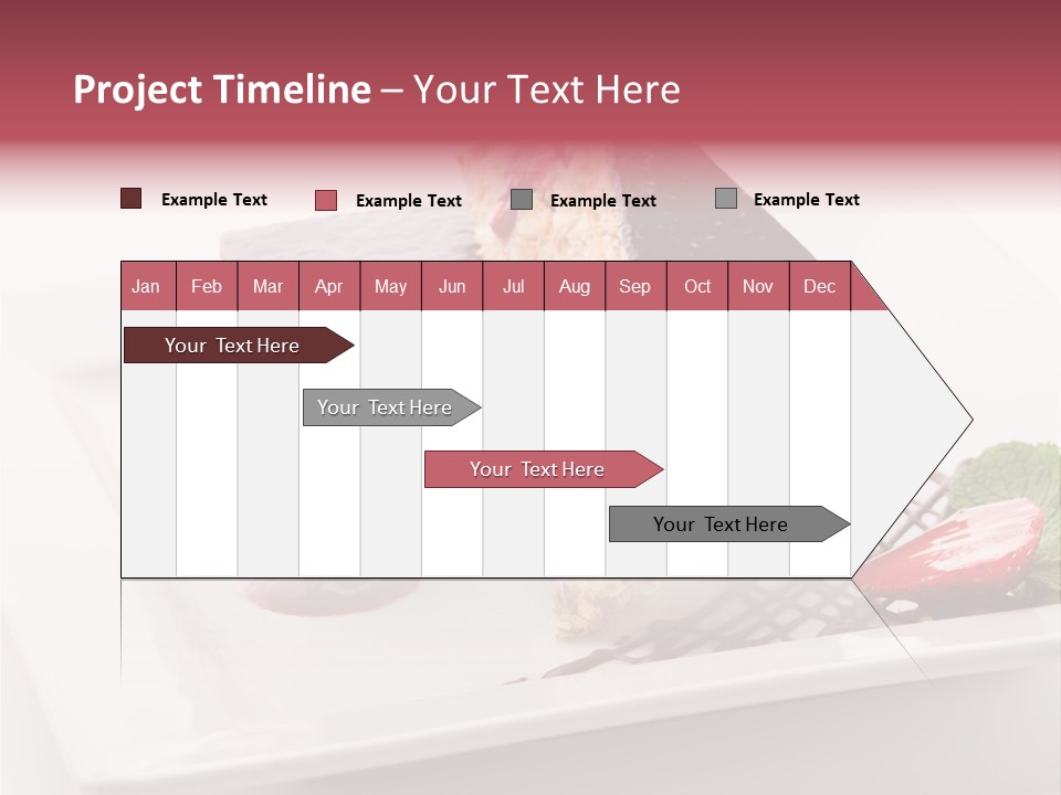Closeup Pastry Food PowerPoint Template