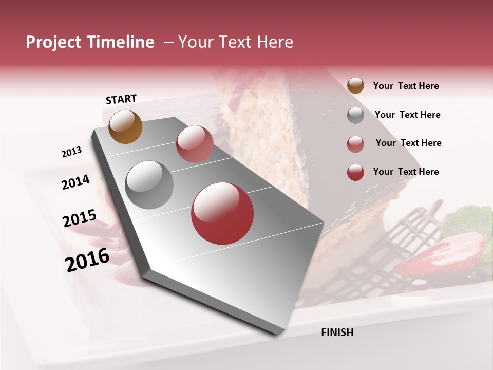 Closeup Pastry Food PowerPoint Template