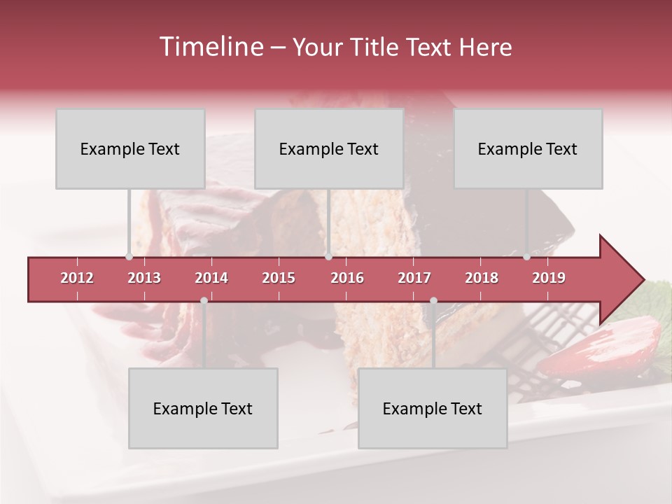 Closeup Pastry Food PowerPoint Template