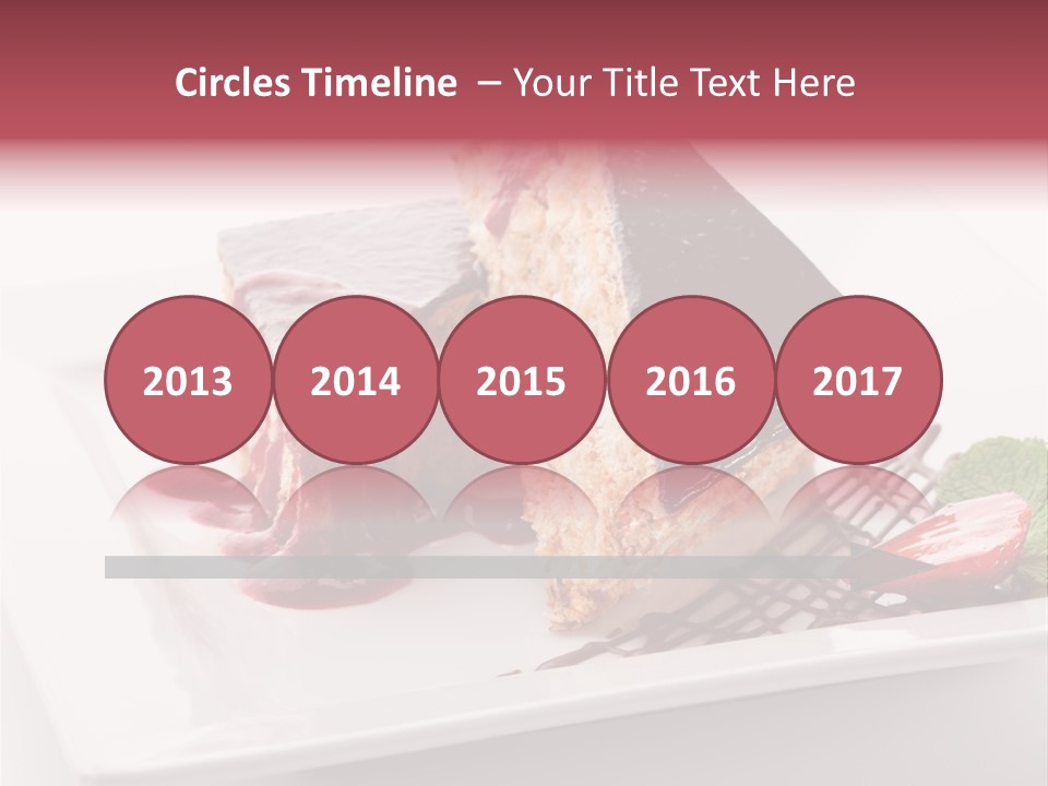 Closeup Pastry Food PowerPoint Template