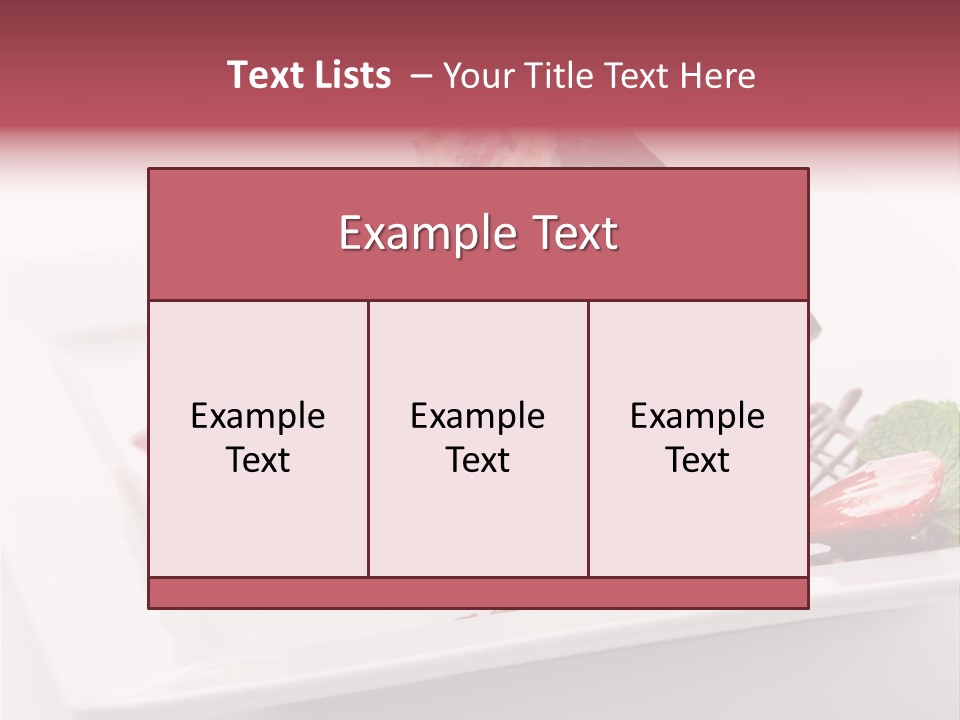 Closeup Pastry Food PowerPoint Template