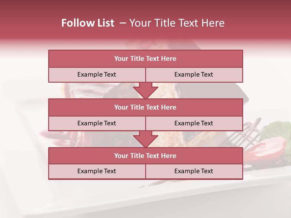 Closeup Pastry Food PowerPoint Template