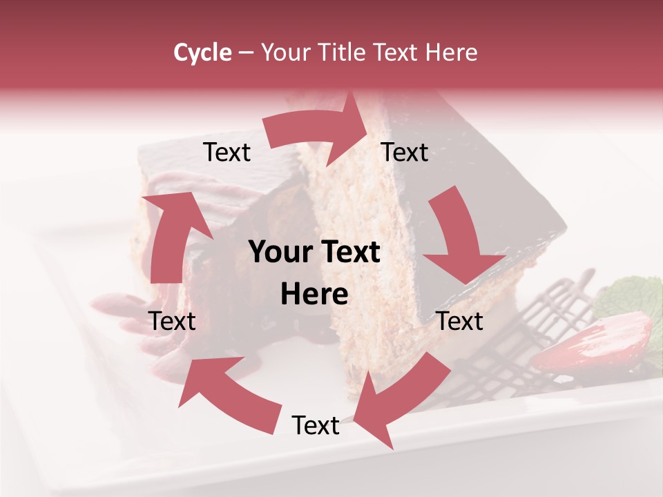 Closeup Pastry Food PowerPoint Template