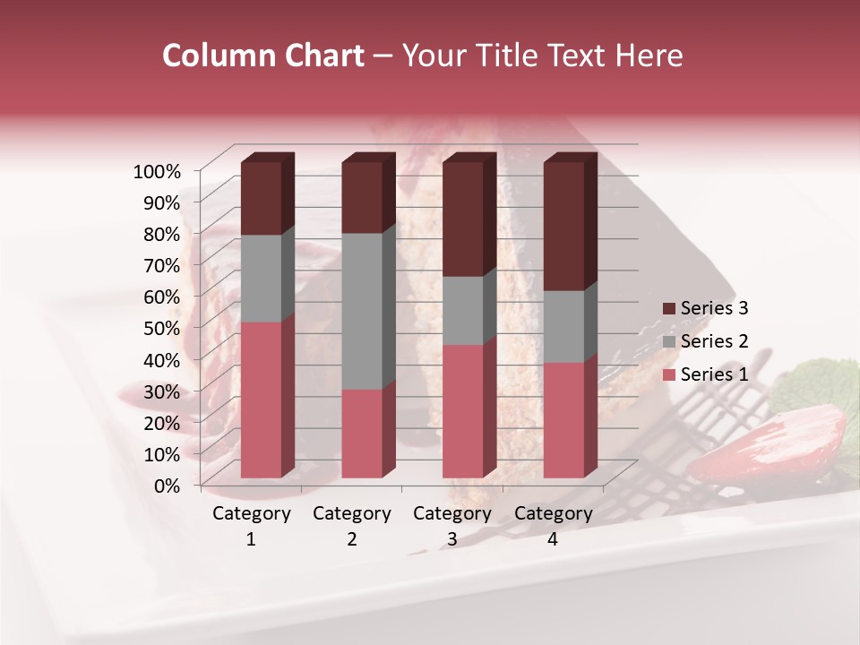 Closeup Pastry Food PowerPoint Template