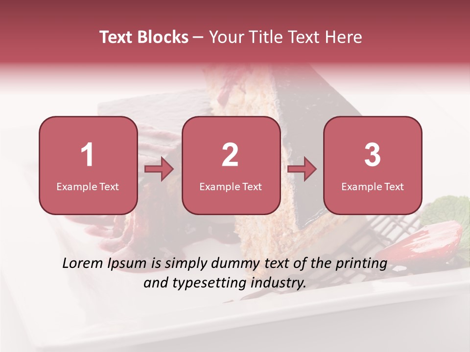 Closeup Pastry Food PowerPoint Template