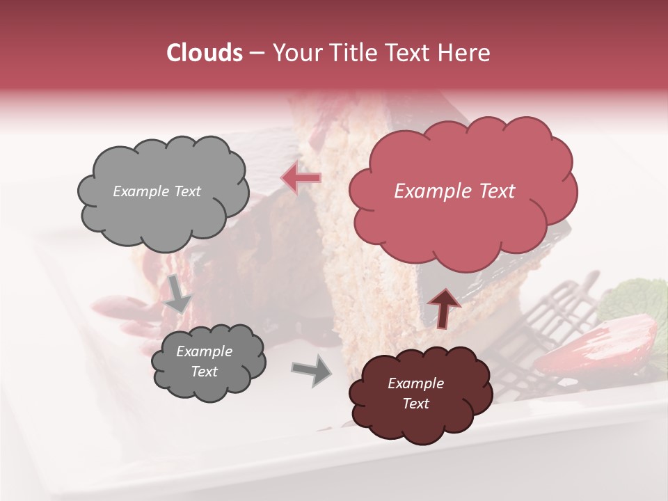 Closeup Pastry Food PowerPoint Template
