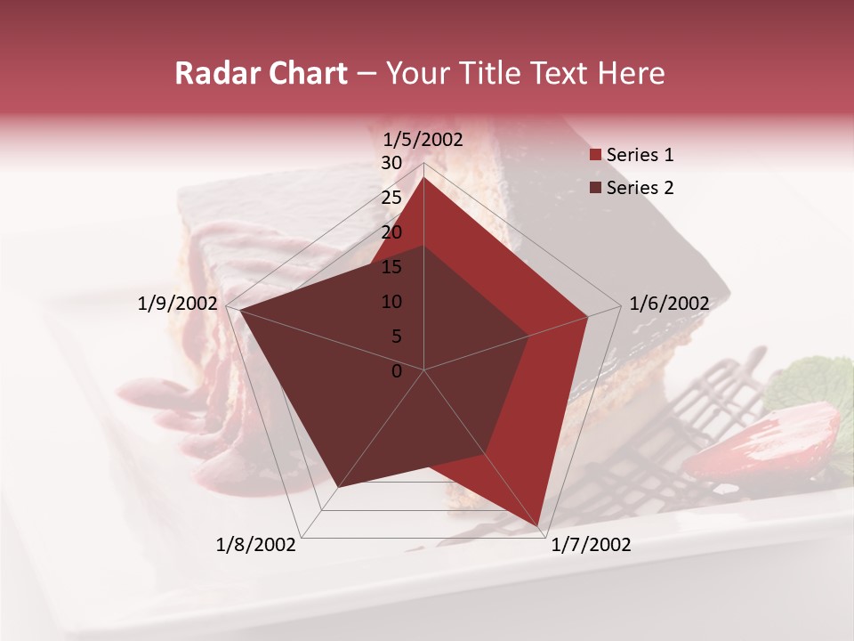 Closeup Pastry Food PowerPoint Template