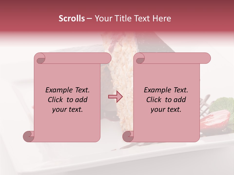 Closeup Pastry Food PowerPoint Template